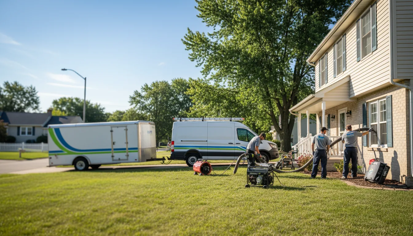 Flooded Basement Restoration And Cleanup With Repair in Elkport, IA near me